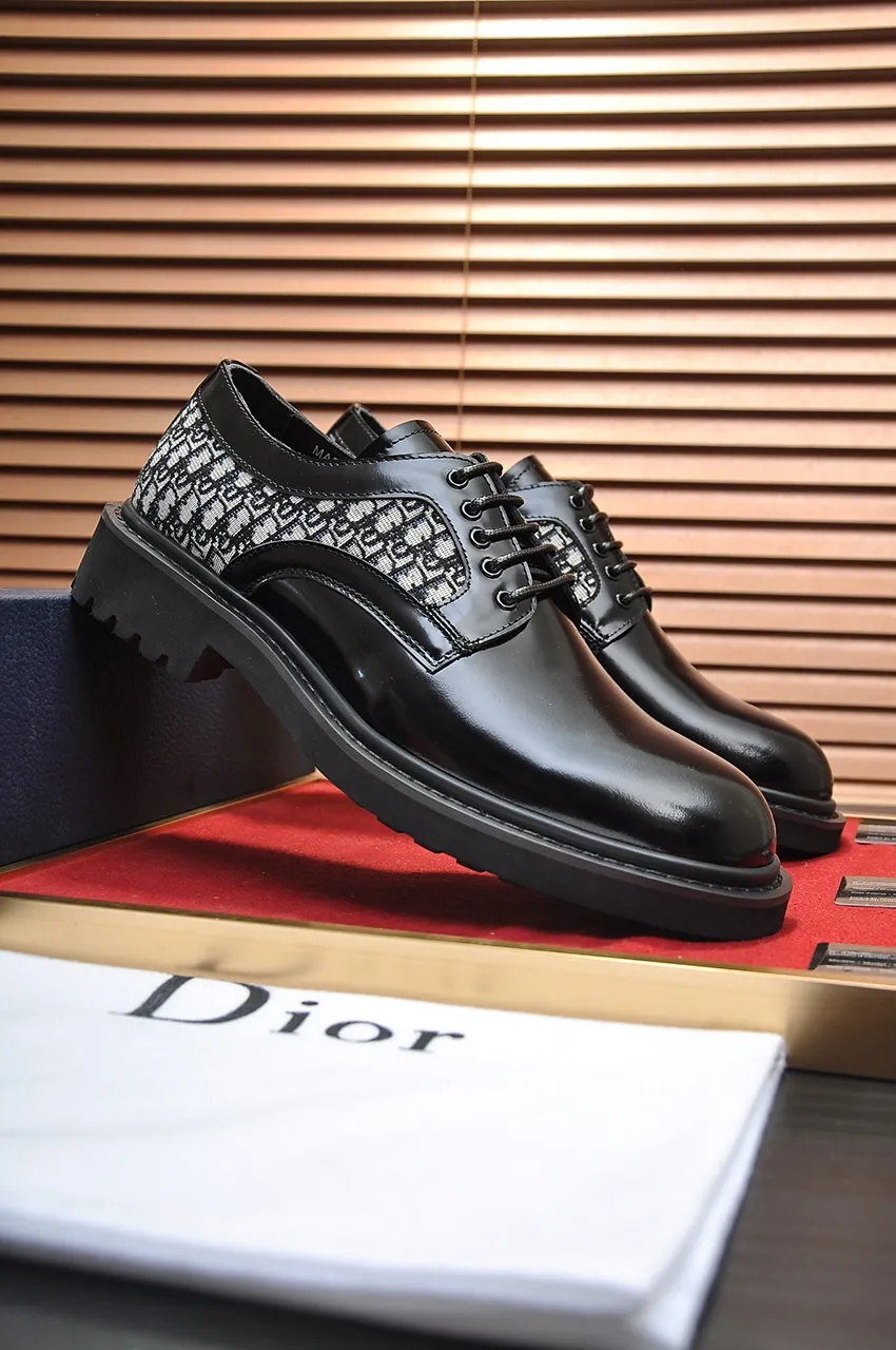 Men's shoes 💰680💶[Dior] (water-dyed cowhide lining) Dior original 1:1 high-quality factory, imported original materials, imported raw cowhide, water-dyed cowhide lining, original TPU outsole, code number: 39-44 (38.45 custom-made)